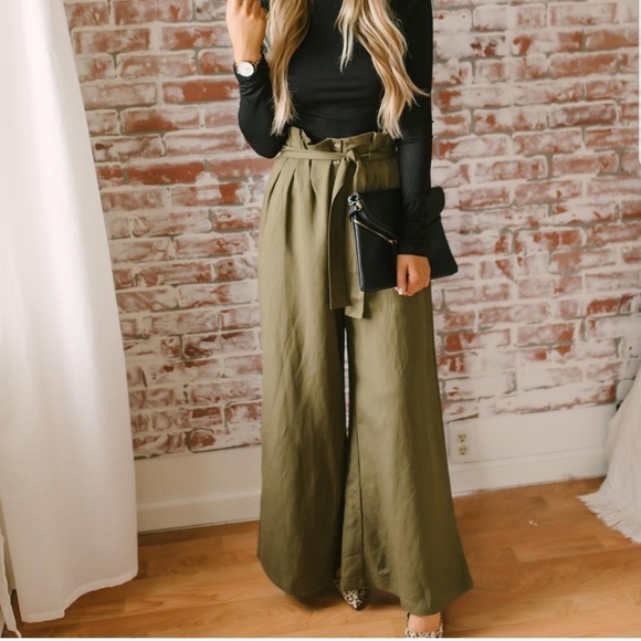 Pants - Paperbag waist pants